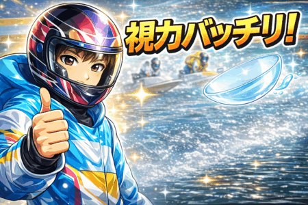 コンタクトレンズ使用がボートレーサーに認められる