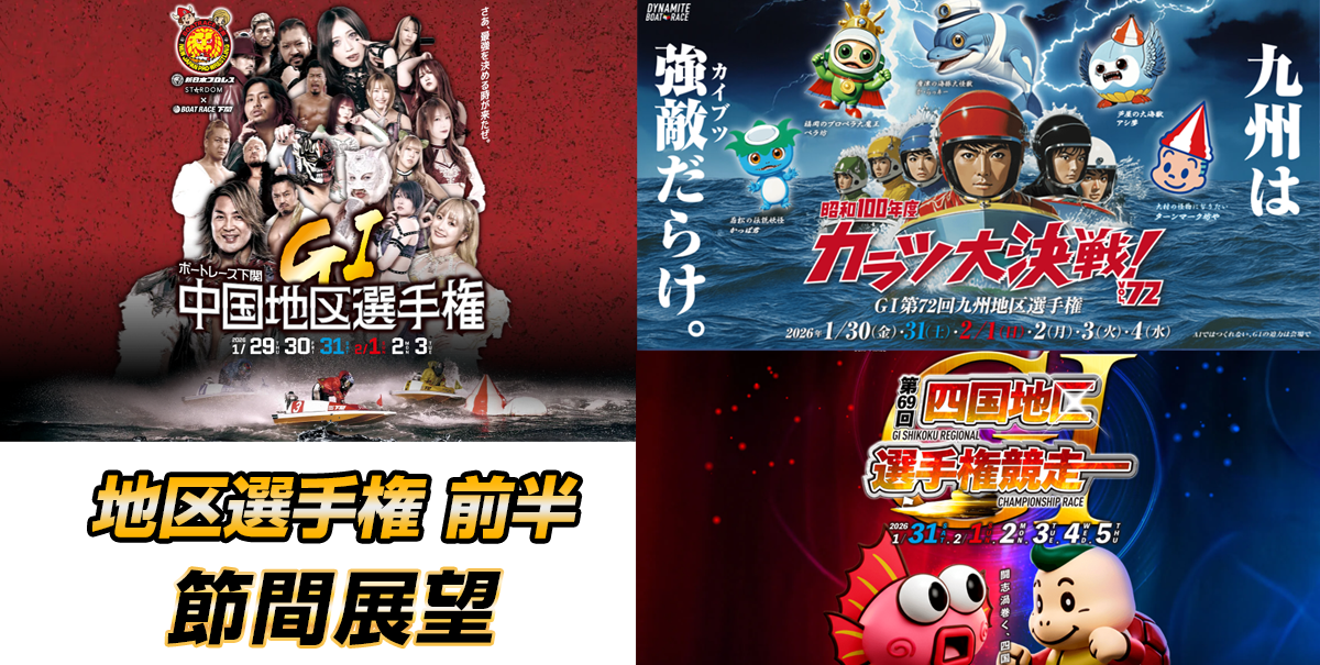 第69回中国地区選手権・第72回九州地区選手権・第69回四国地区選手権 | レース展望＆舟券予想
